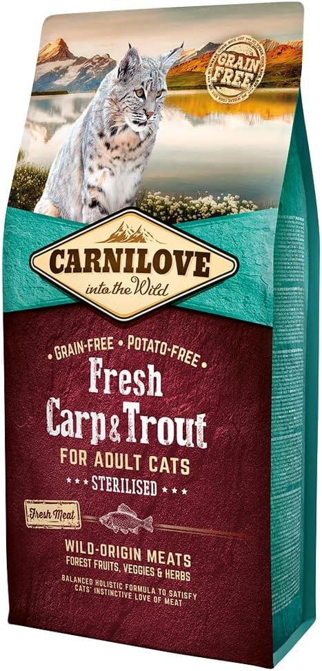 Carnilove chat stérilisé carp&trout 2KG