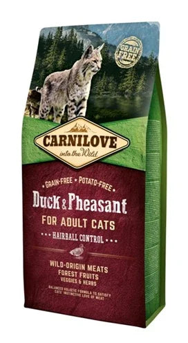 Carnilove chat hairball canard&faisan 2KG