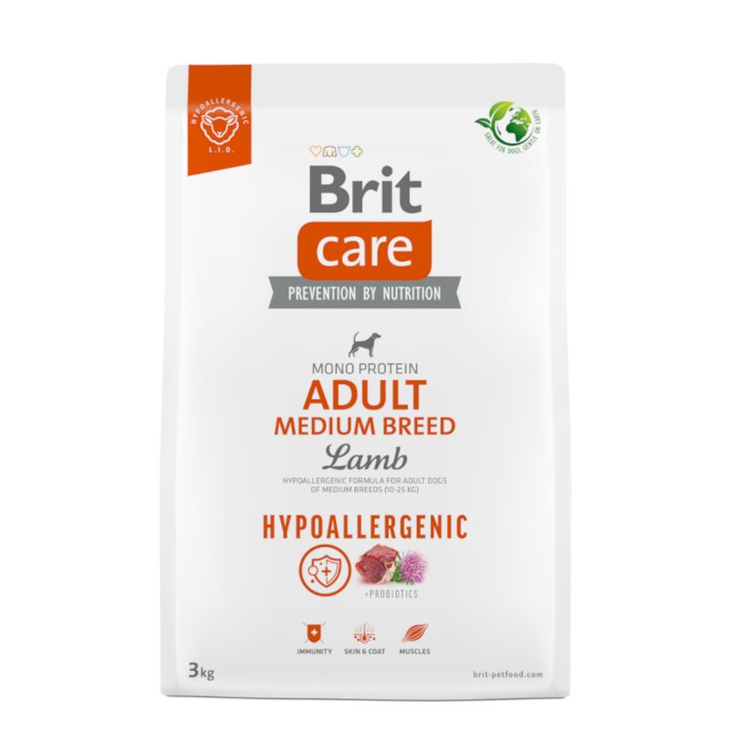 Brit care hypoallergenique agneau medium 3KG