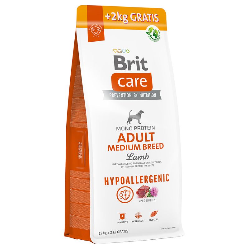 Brit care hypoallergenique agneau medium 3KG