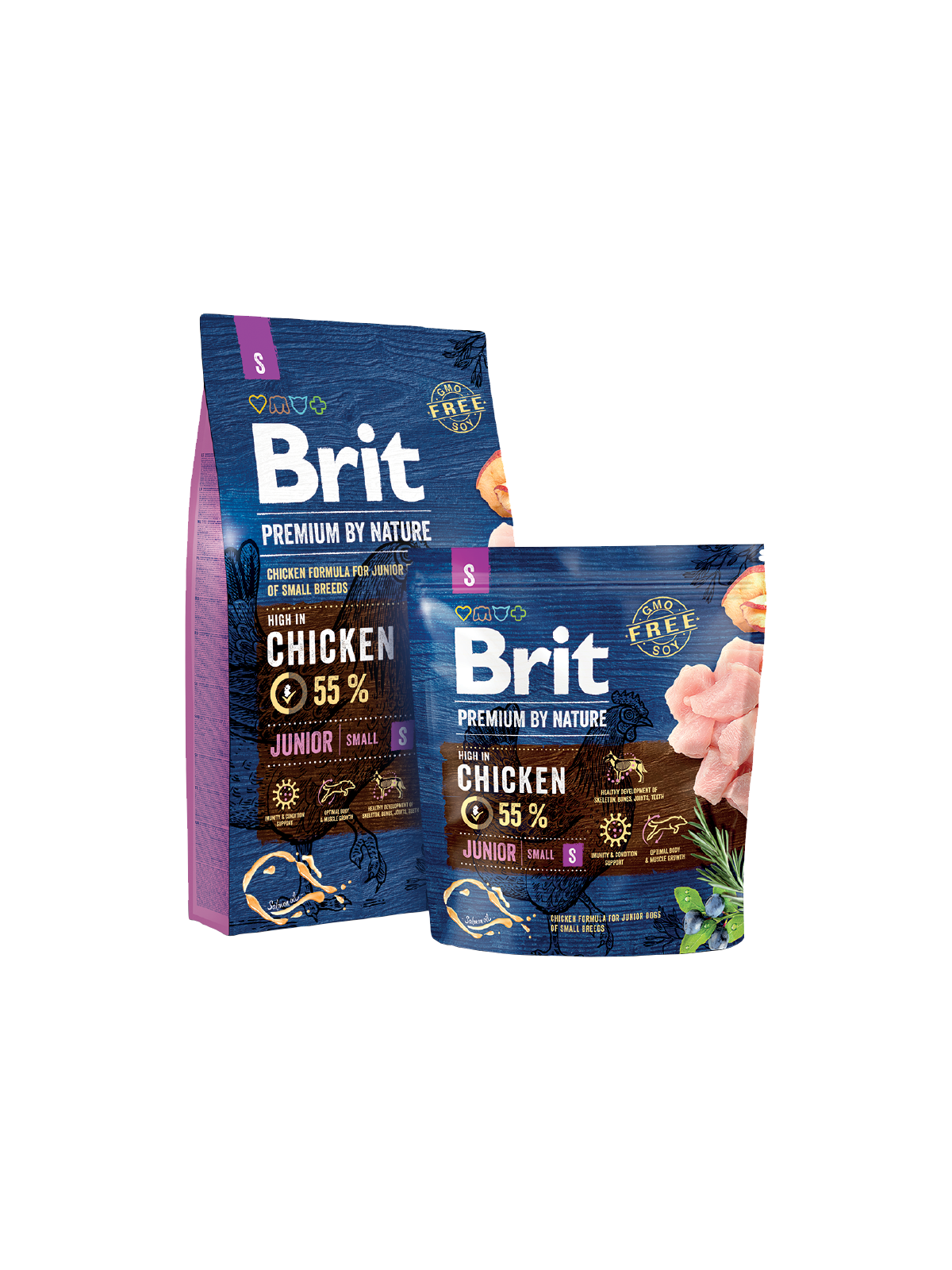 Brit junior small poulet 3KG
