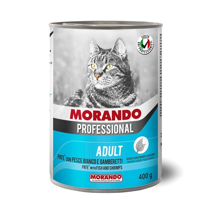 Morando professional poisson et crevettes (morceaux) 400 gr