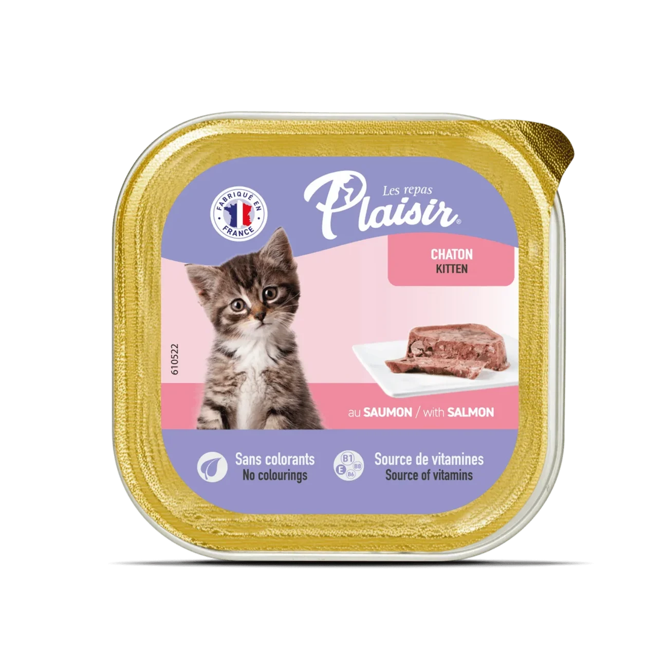 Barquette plaisir chaton saumon