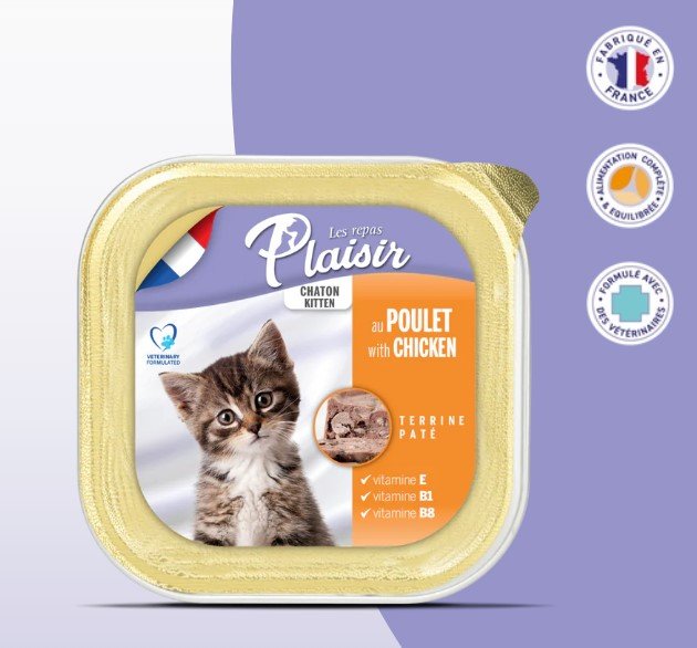 pochon plaisir chaton poulet