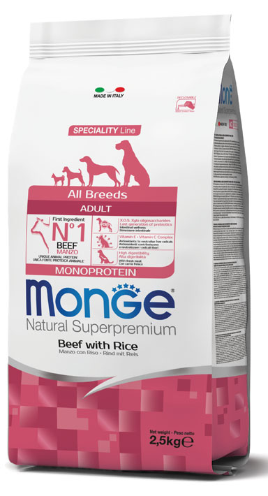 monge chien adulte veau