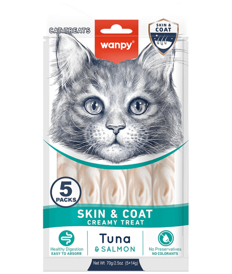 Wanpy creamy treats skin&coat