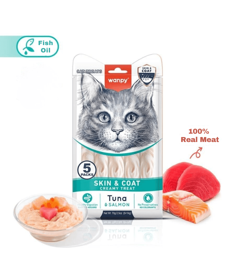 Wanpy creamy treats skin & coat