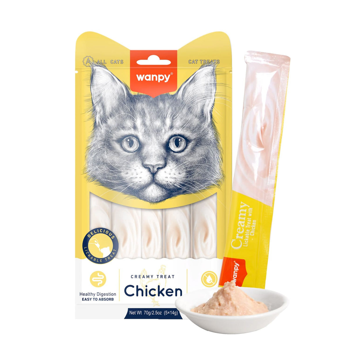 wanpy creamy treat pcs