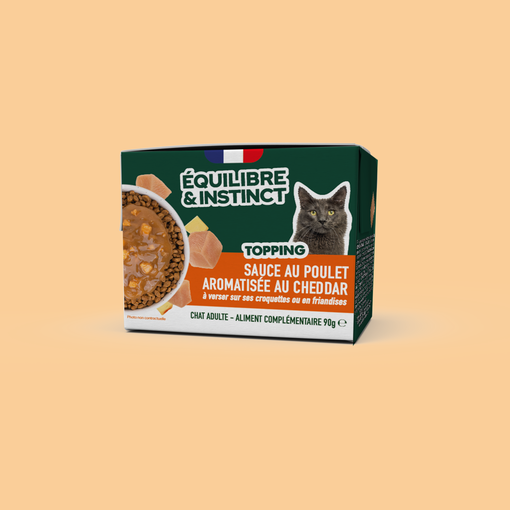 équilibre&instinct topping poulet et cheddar
